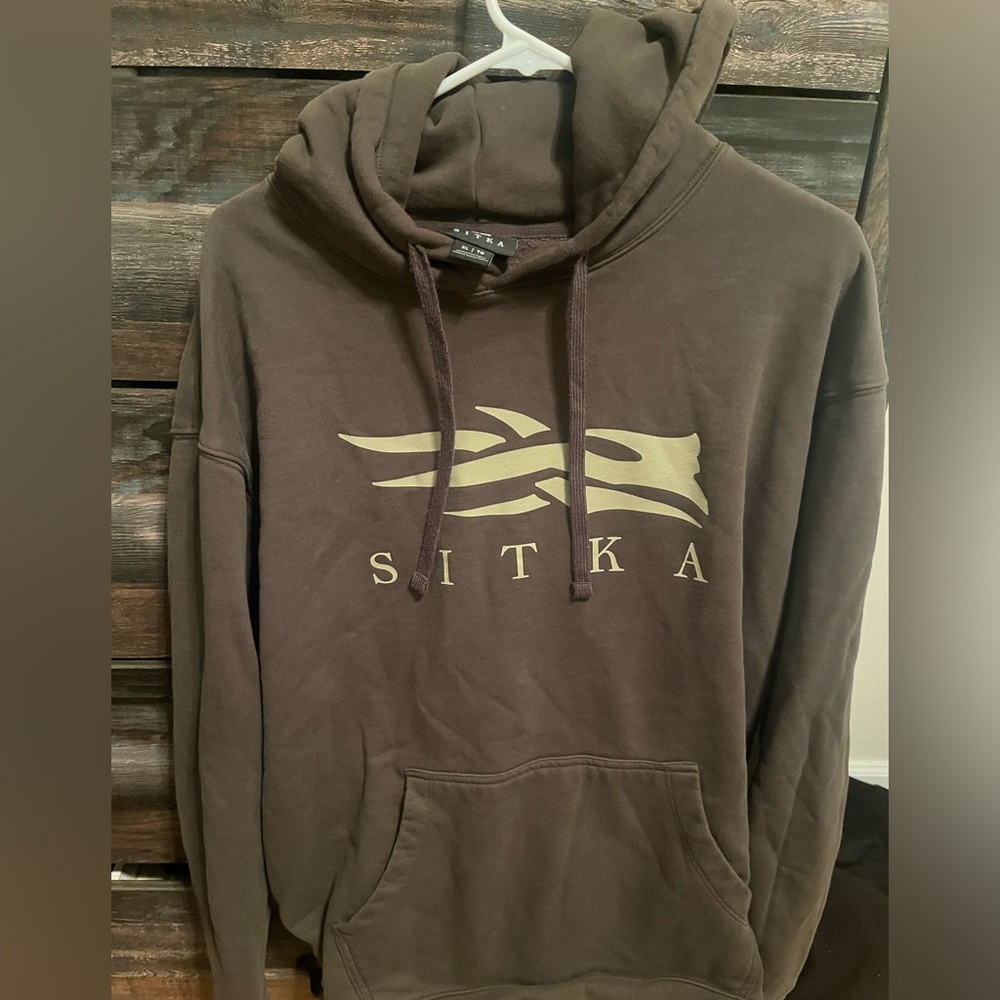 Sitka icon logo hoodie olive men’s XL